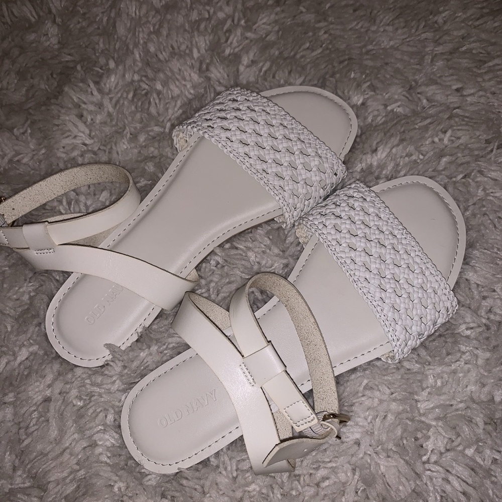 White sandals